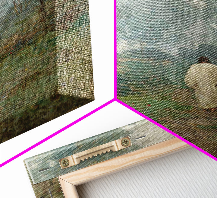 Peaceful Way – Framed Canvas Print – Christian Art – Christian Wall Art – Jesus Painting – Vintage Christian Art – Christian Gift Ideas