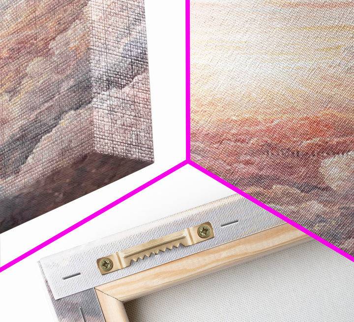 Heavenly Dawn – Framed Canvas Print – Christian Wall Art – Christian Art Canvas – Abstract Christian Art – Christian Decor – Modern Christi