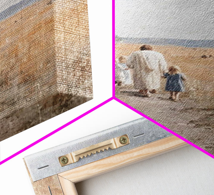 Fields Of Promise – Framed Canvas Print – Christian Art Canvas – Christian Wall Art – Jesus Painting – Christian Gift – Christmas Art