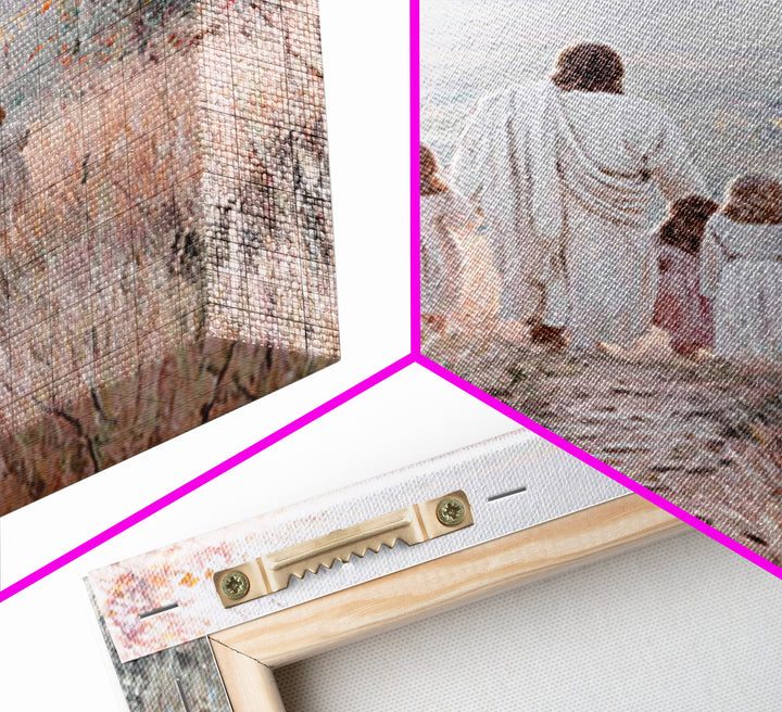 Path Of Mercy – Framed Canvas Print – Christian Wall Art – Christian Art Canvas – Jesus Painting – Christian Decor – Christmas Art