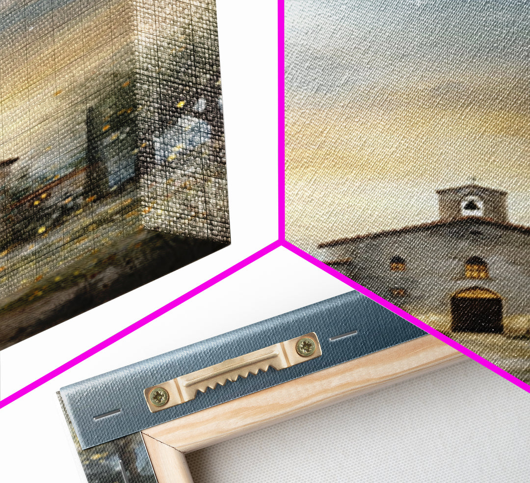 Church of Blessings - Framed Canvas Print - Christian Wall Art - Christian Art Painting - Christian Decor - Christian Art Canvas - Christma