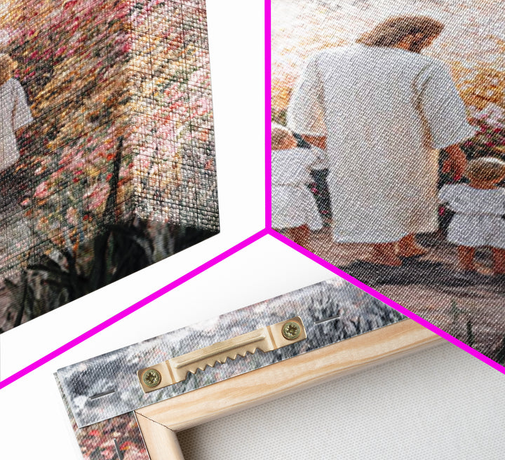 Garden of Stillness | Framed Canvas Print | Christian Art Canvas | Christian Wall Art | Jesus Painting | Christian Decor | Christmas Art