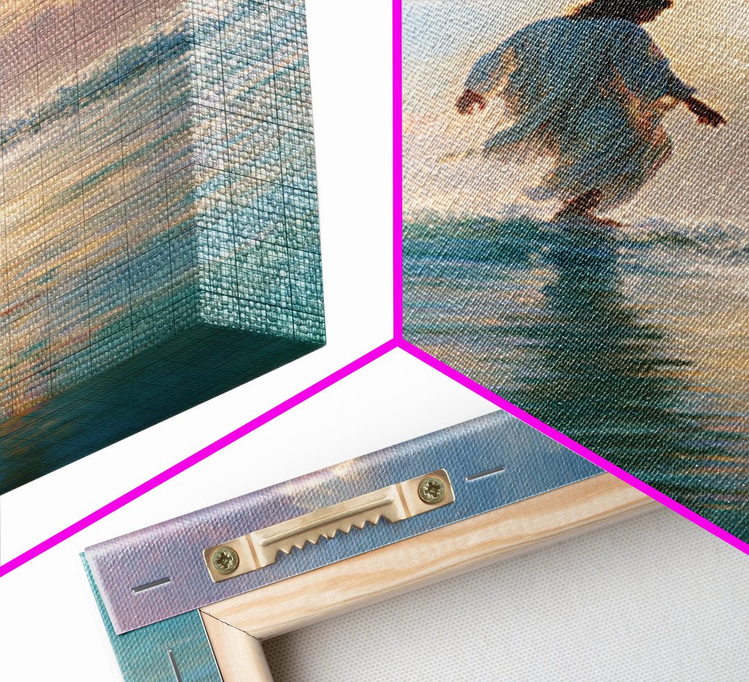 Golden Horizon Peace, Framed Canvas Print, Christian Wall Art, Jesus Painting, Christian Art Canvas, Large Christian Art, Christian Gift Id