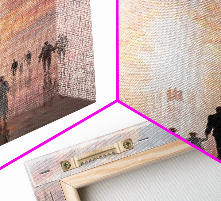 Path Of Promise - Framed Canvas Print - Christian Decor - Christian Art Canvas - Christmas Art - Jesus Painting - Christian Wall Art