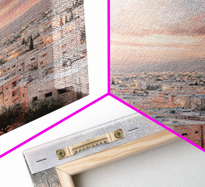 Dawn Over Bethlehem, Framed Canvas Print, Christmas Wall Art, Christian Art Print, Christian Christmas Art, Modern Christian Painting, Chri
