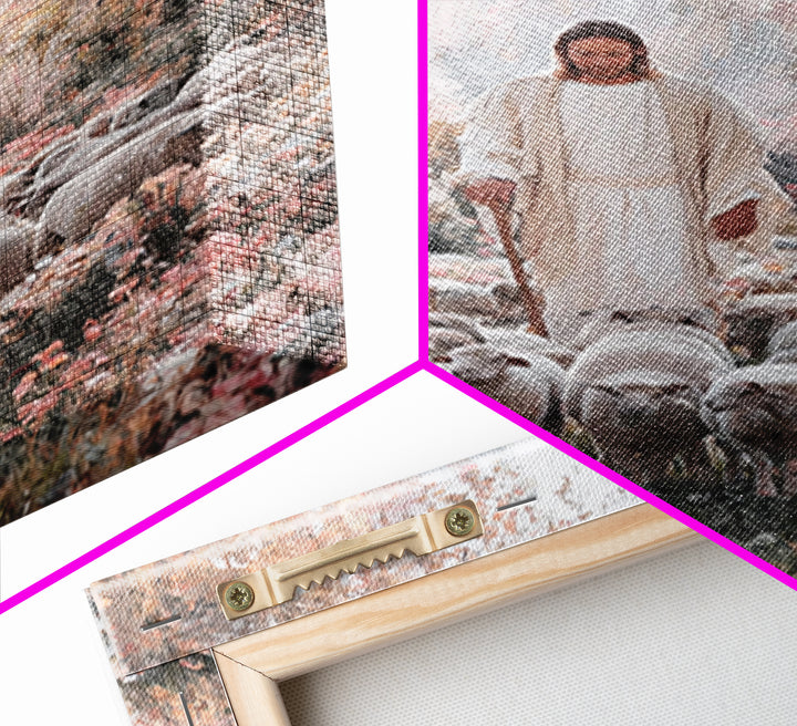 Garden Of Peace – Framed Canvas Print – Christian Wall Art – Jesus Painting – Christian Art Canvas – Christian Decor – Modern Christian Art