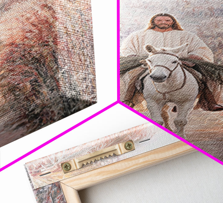 Hosanna Path Light – Framed Canvas Print – Christian Art Canvas – Jesus Wall Art – Modern Christian Art – Christmas Art – Christian Decorat