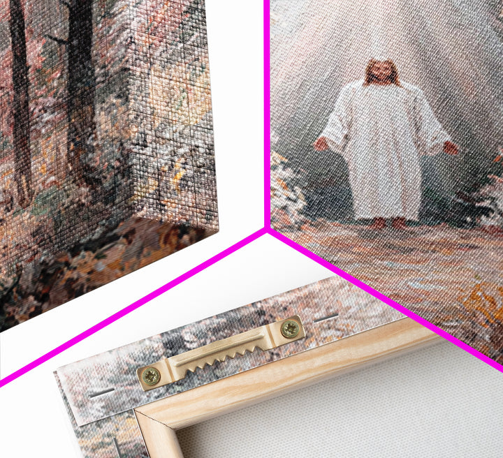 Heavenward Embrace | Framed Canvas Print | Jesus Painting | Christian Wall Art | Christian Art Canvas | Vintage Christian Art