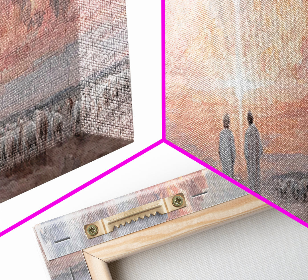 Soft Meadow Grace, Framed Canvas Print, Christian Wall Art, Panoramic Painting, Christian Art Canvas, Jesus Christmas Art, Christian Painti