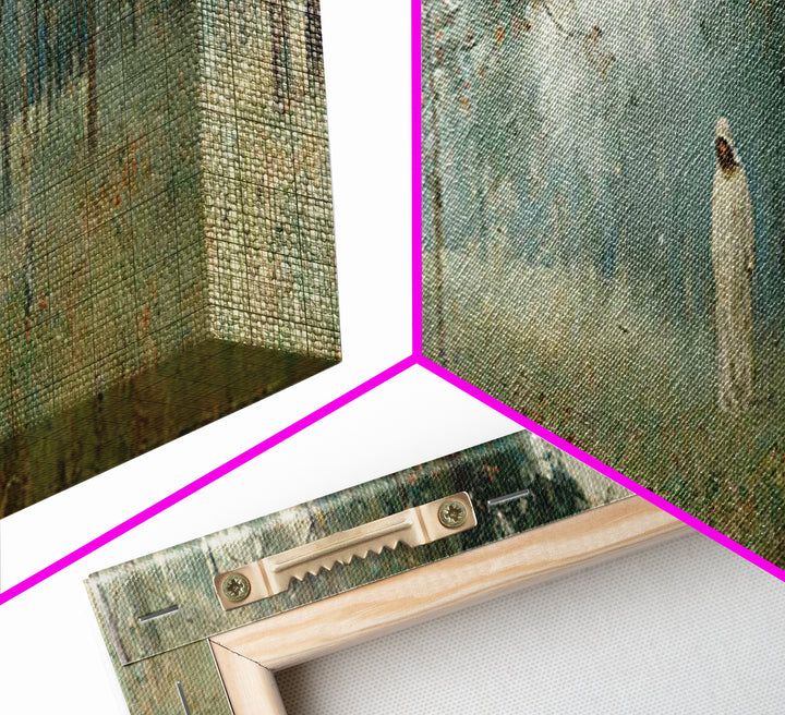 Forest Of Peace – Framed Canvas Print – Christian Art – Panoramic Painting – Jesus Wall Art – Christian Gift Ideas