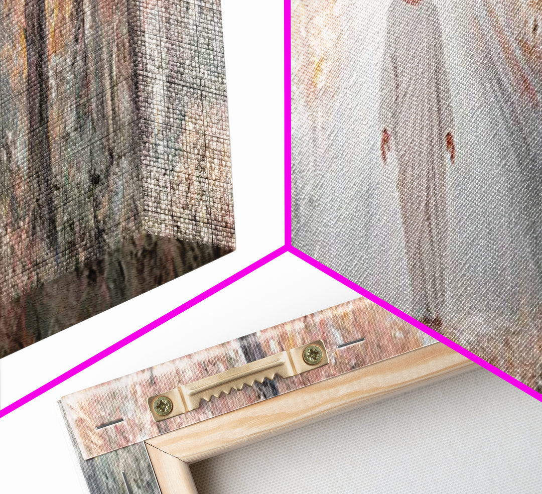 Radiant Savior Path, Framed Canvas Print, Christian Wall Art, Jesus Painting, Panoramic Art, Christmas Wall Art