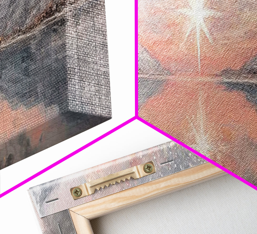 Star Of Bethlehem, Framed Canvas Print, Panoramic Art, Christian Art Canvas, Christian Christmas Art, Christian Wall Art, Modern Christian