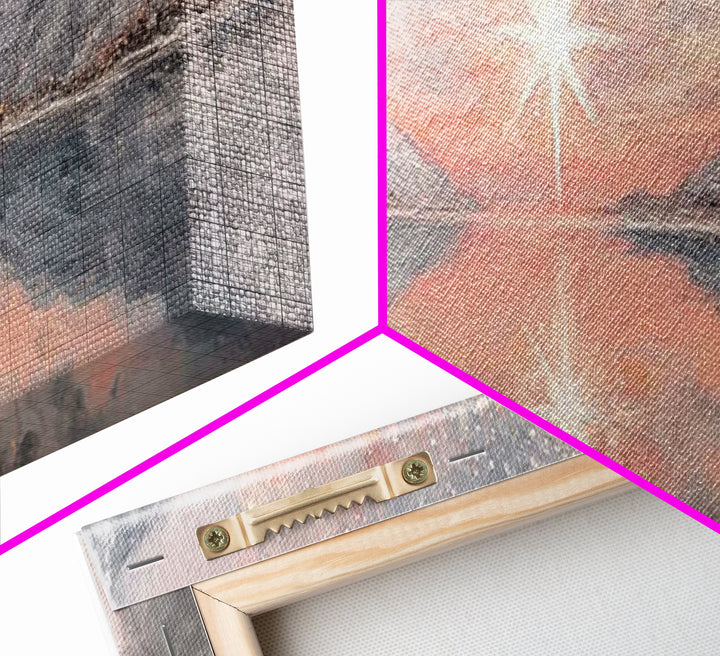 Star Of Bethlehem, Framed Canvas Print, Panoramic Art, Christian Art Canvas, Christian Christmas Art, Christian Wall Art, Modern Christian