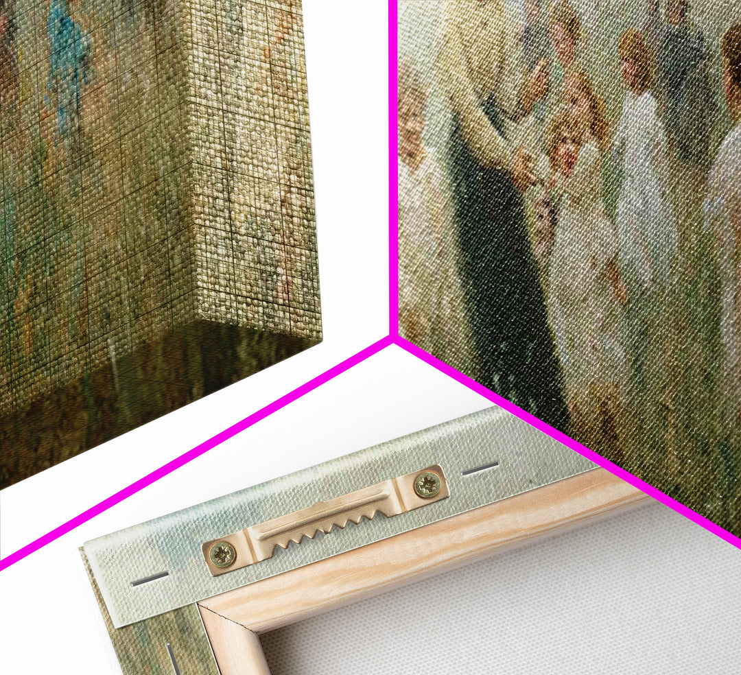 Morning Meadow Joy | Framed Canvas Print | Panoramic Art | Christian Art Canvas | Jesus Painting | Christian Wall Art | Christian Gift Idea