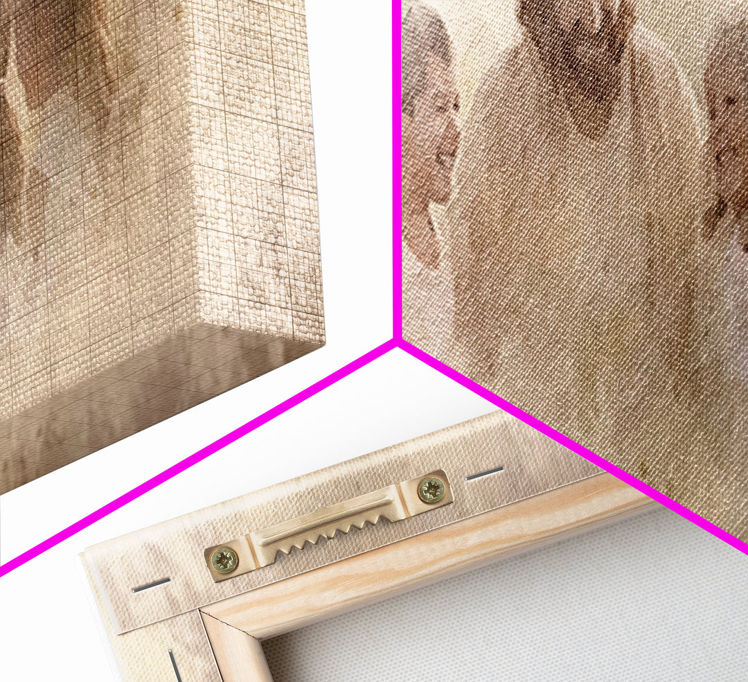 Circle Of Light - Framed Canvas Print - Panoramic Print - Christian Wall Art - Christian Art Canvas - Jesus Painting - Christian Decor - Su