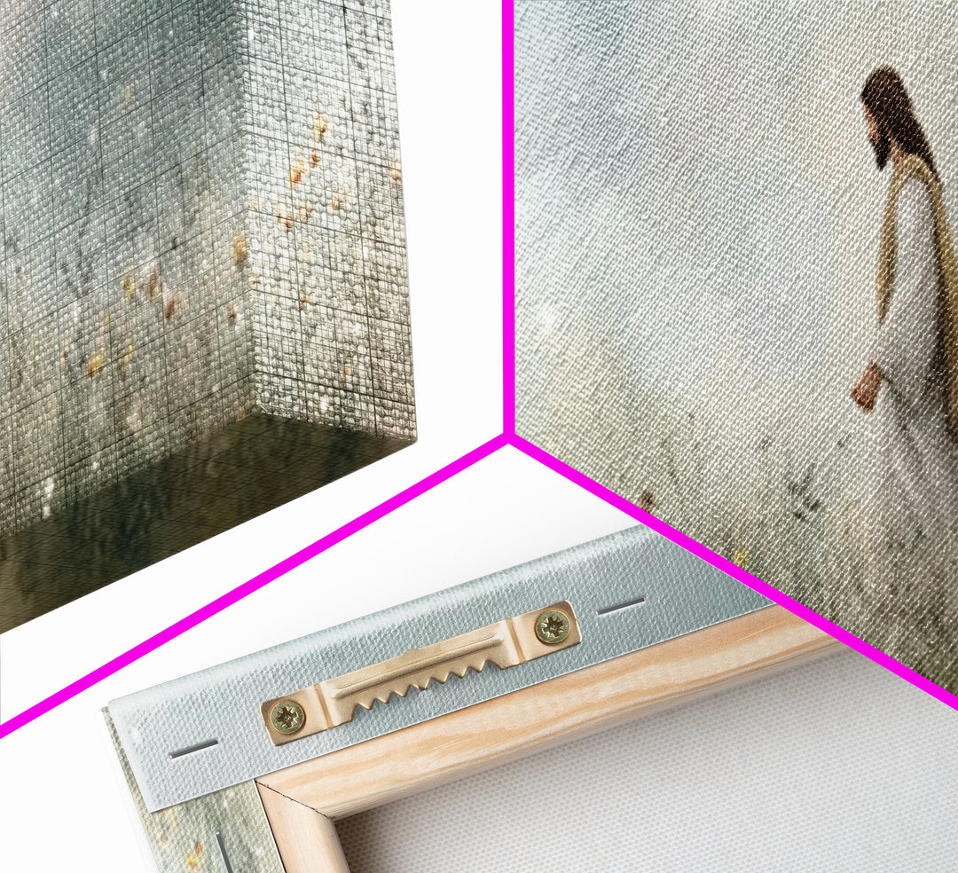 Gentle Wonder | Framed Canvas Print | Christian Art | Jesus Painting | Panoramic Painting | Christian Art Canvas | Christian Wall Art | Chr