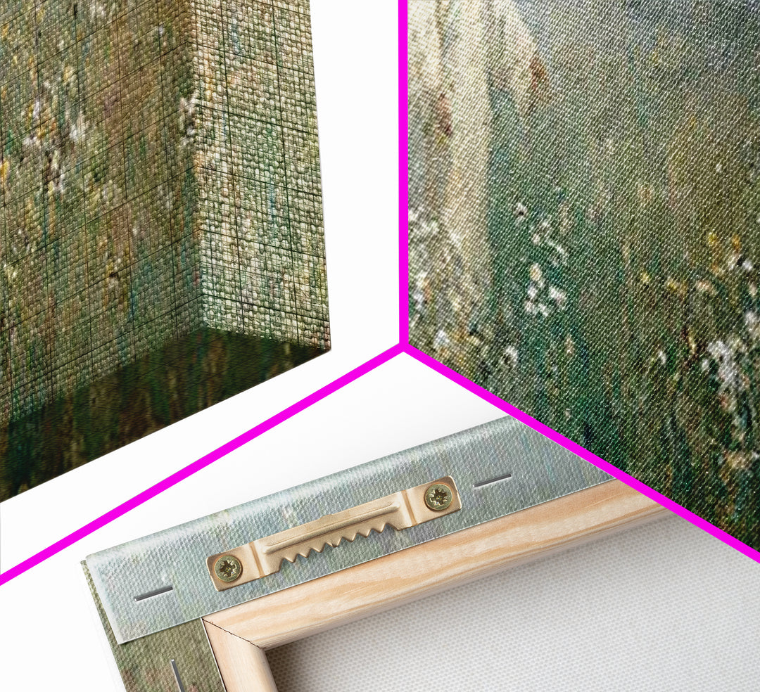 Quiet Bloom Path | Framed Canvas Print | Panoramic Painting | Christian Art | Christian Art Canvas | Jesus Painting | Christian Wall Art |