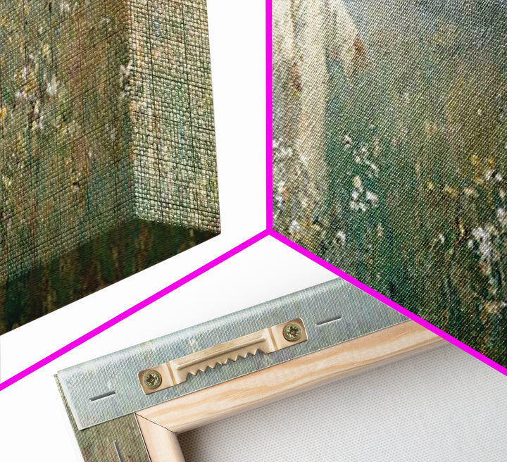 Quiet Bloom Path | Framed Canvas Print | Panoramic Painting | Christian Art | Christian Art Canvas | Jesus Painting | Christian Wall Art |