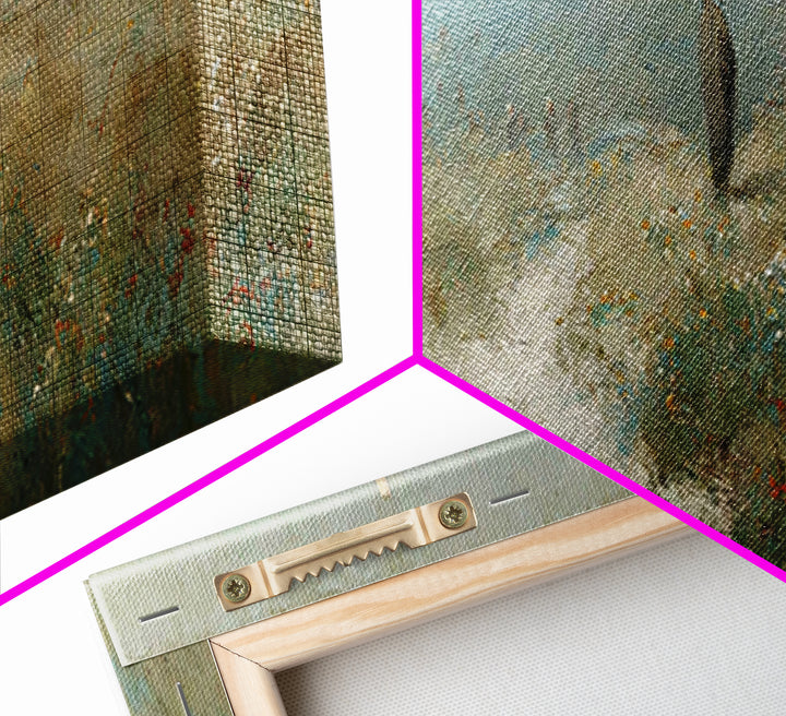 Silent Hill Cross | Framed Canvas Print | Christian Wall Art | Panoramic Print | Christian Art Canvas | Christian Painting | Vintage Christ