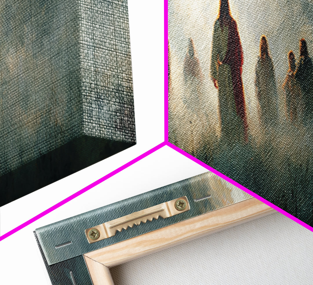 Call Of Disciples – Framed Canvas Print – Extra Wide Art – Christian Painting – Modern Christian Art – Jesus Wall Art – Christian Art Print