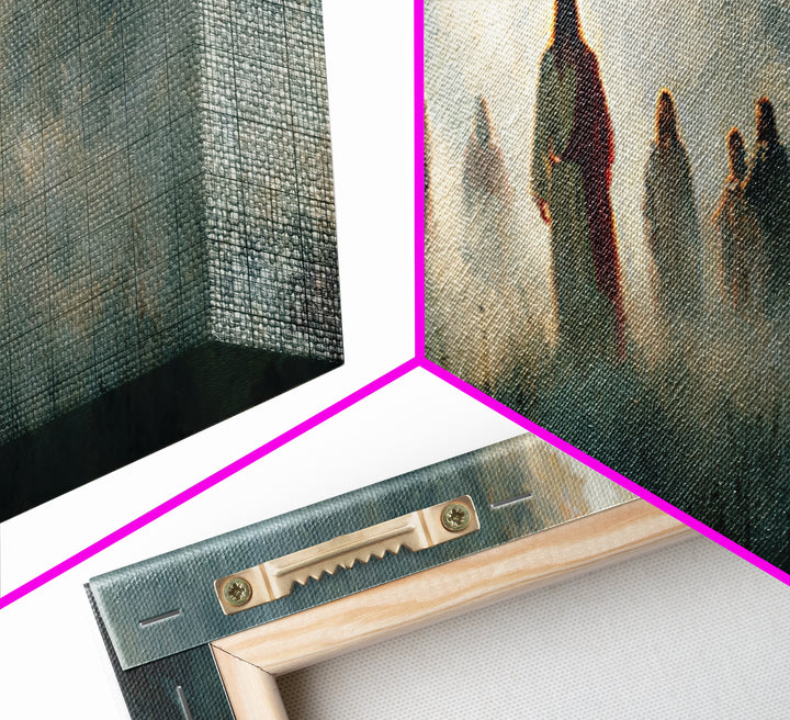 Call Of Disciples – Framed Canvas Print – Extra Wide Art – Christian Painting – Modern Christian Art – Jesus Wall Art – Christian Art Print