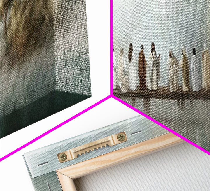 Dawn Of Promise, Framed Canvas Print, Christian Art Canvas, Jesus Painting, Christian Wall Art, Panoramic Wall Art, Modern Christian Art