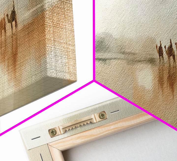 Three Seekers Plain, Framed Canvas Print, Christian Wall Art, Panoramic Art, Christian Art Canvas, Christian Painting, Christian Christmas