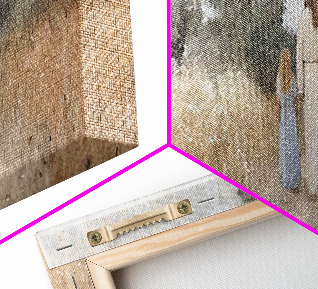 Silent Faith Journey | Framed Canvas Print | Panoramic Painting | Christian Art | Jesus Painting | Christian Christmas Art | Christian Wall