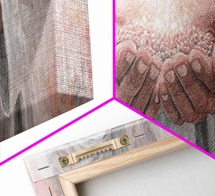 Light Of Giving – Framed Canvas Print – Panoramic Frame – Christian Art Canvas – Christian Wall Art – Jesus Christmas Art – Christian Gift