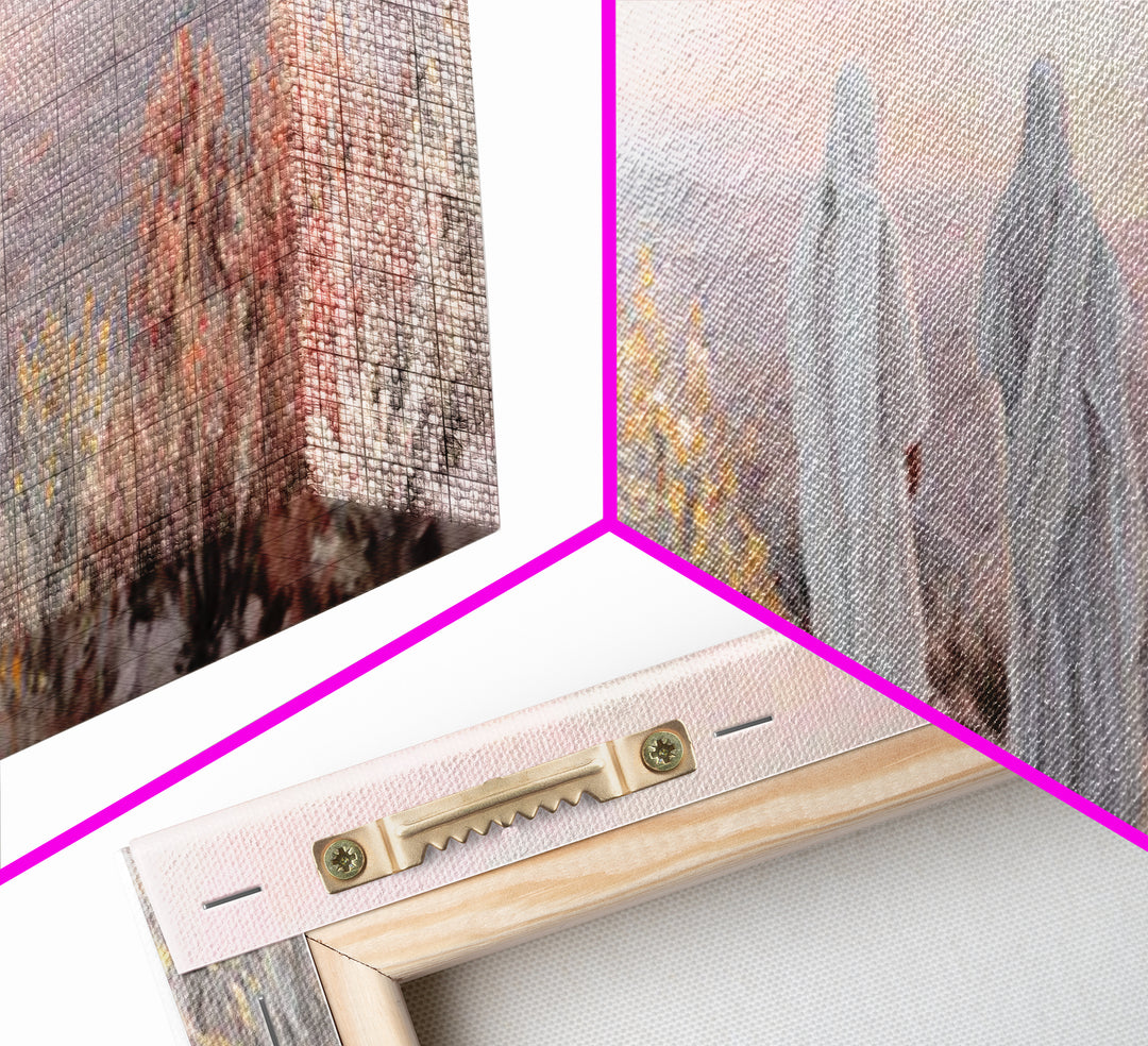 Three At Dawn – Framed Canvas Print – Panoramic Frame – Christian Art Canvas – Christian Art – Christian Wall Art – Modern Christian Painti