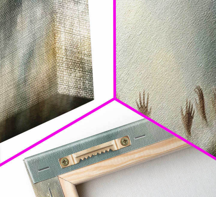 Heavenward Hands – Framed Canvas Print – Panoramic Frame – Christian Art – Christian Art Canvas – Christian Painting – Christian Christmas