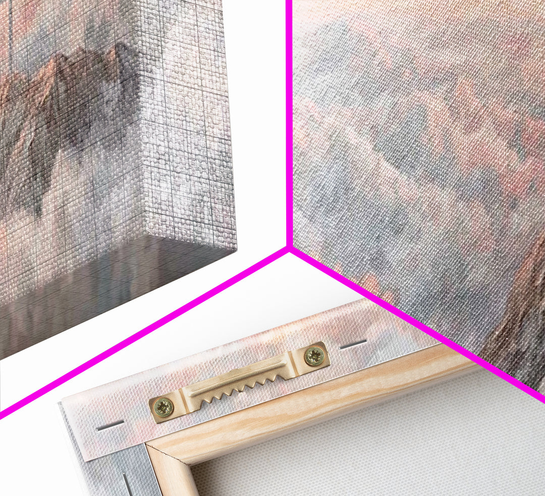 Mountain Of Mercy | Framed Canvas Print | Christian Art Canvas | Panoramic Wall Art | Christian Paintings | Christian Christmas Art | Chris