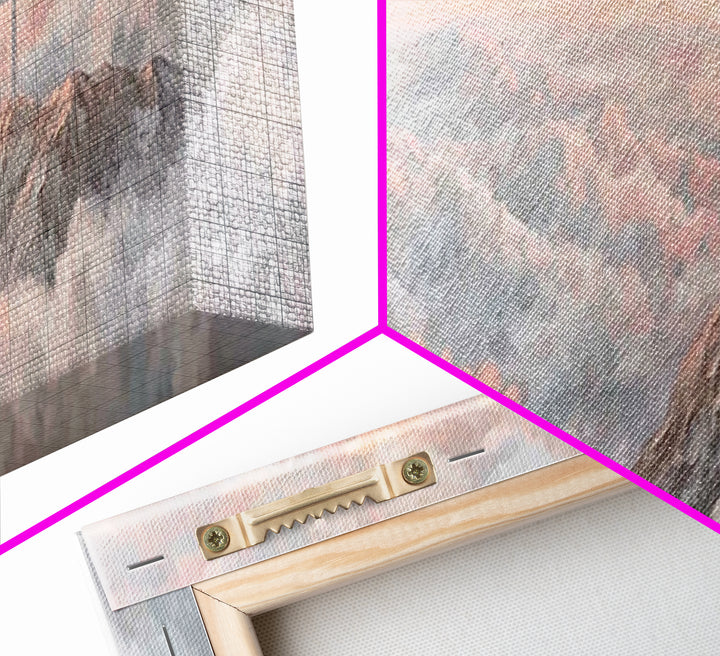 Mountain Of Mercy | Framed Canvas Print | Christian Art Canvas | Panoramic Wall Art | Christian Paintings | Christian Christmas Art | Chris