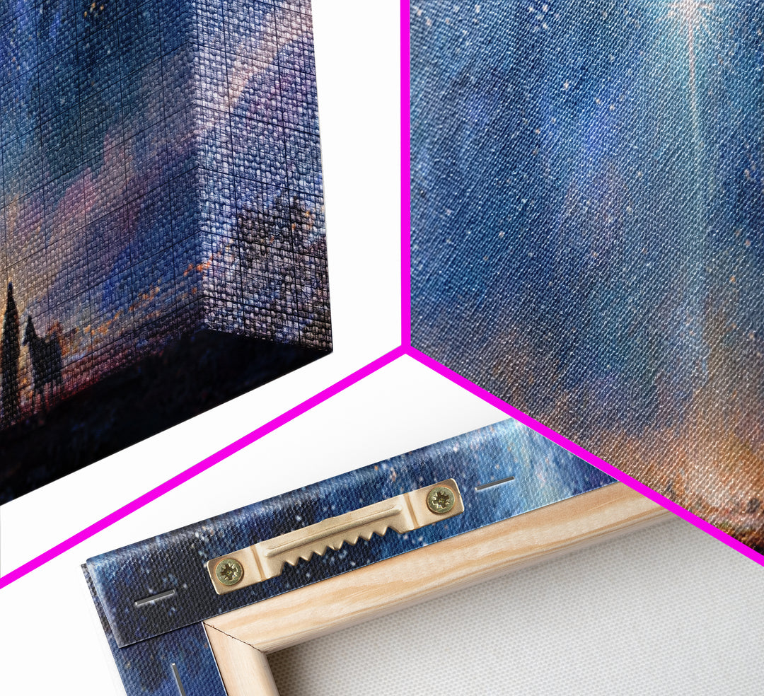 Star Of Messiah | Framed Canvas Print | Panoramic Wall Art | Christian Art Canvas | Christmas Art Prints | Christian Painting | Christian D