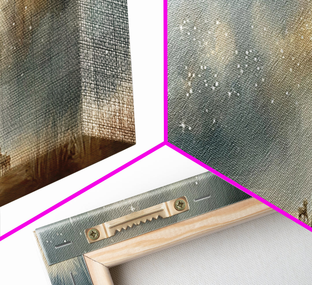 Starlit Calling – Framed Canvas Print – Panoramic Wall Art – Christian Art Canvas – Christmas Art – Christian Paintings – Christian Gift Id