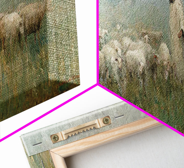 Glory In The Meadow | Framed Canvas Print | Christian Wall Art | Christian Painting | Christian Art Canvas | Panoramic Art | Christian Home