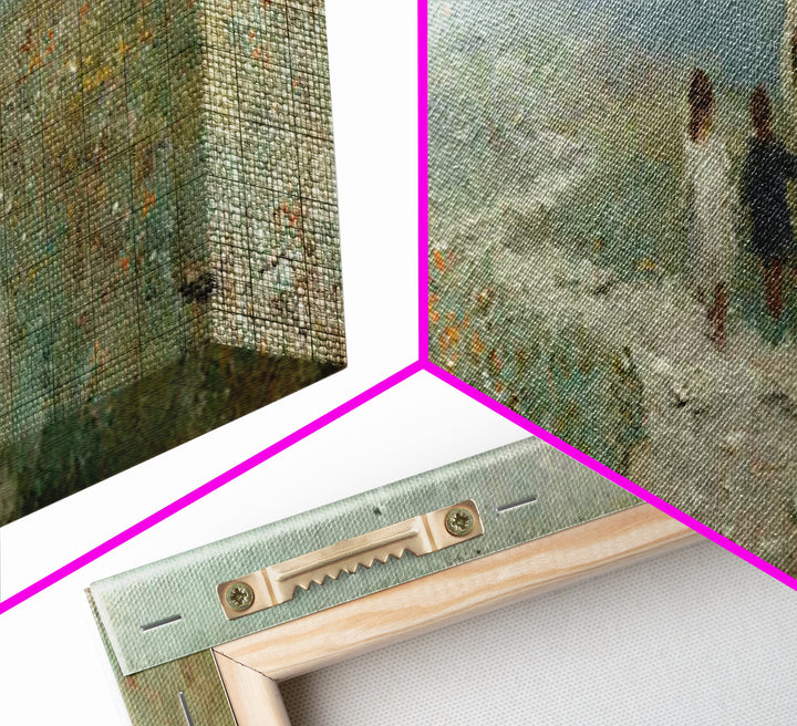 Meadow Walk Blessing | Framed Canvas Print | Panoramic Wall Art | Jesus Art Print | Christian Art Canvas | Christian Painting