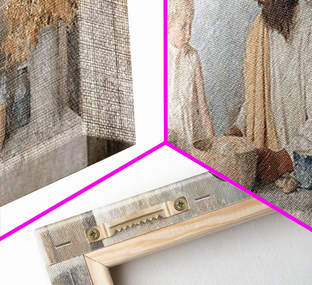 Morning Of Peace – Framed Canvas Print – Christian Art Canvas – Panoramic Art – Christian Wall Art – Jesus Painting – Christian Decor – Chr