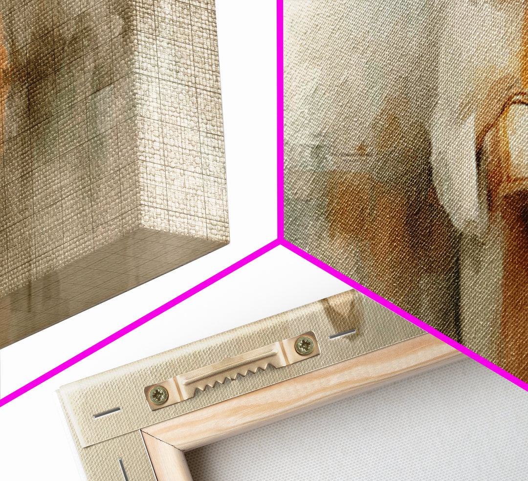 The Eternal Flame, Framed Canvas Print, Christian Art Canvas, Panoramic Art, Jesus Painting, Christian Wall Art, Christian Decor, Christmas