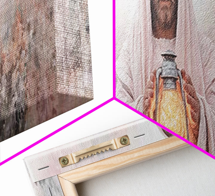 Radiant Mercy Glow, Framed Canvas Print, Panoramic Print, Christian Art Canvas, Christian Wall Art, Jesus Painting, Christian Decor, Christ