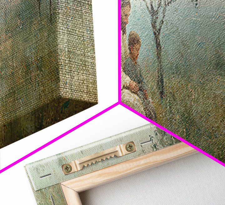 Quiet Steps Home – Framed Canvas Print – Christian Art Canvas – Jesus Painting – Panoramic Frame – Christian Wall Art – Christian Gift