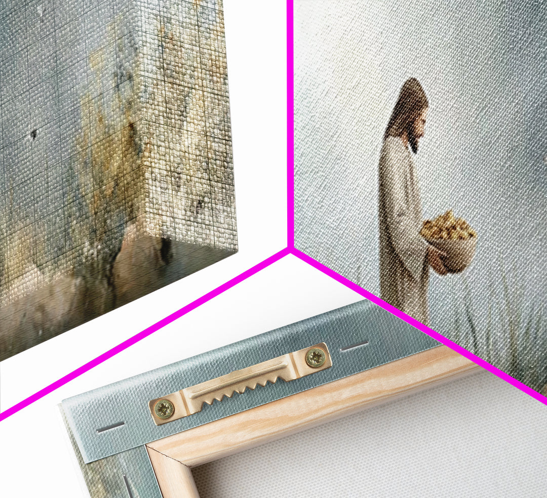 Gift Of Abundance – Framed Canvas Print – Christian Art Canvas – Panoramic Frame – Christian Wall Art – Jesus Painting – Christian Art