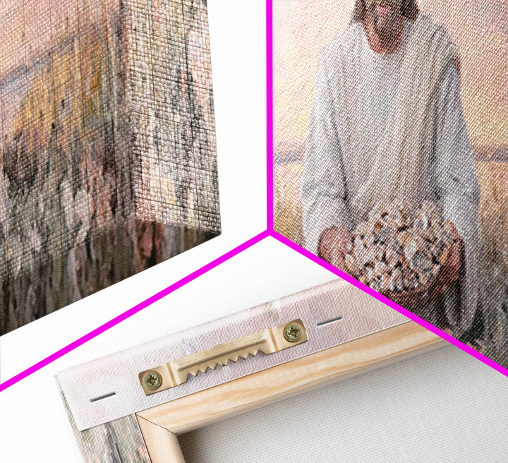 Morning Of Mercy, Framed Canvas Print, Christian Art, Jesus Painting, Panoramic Print, Christian Wall Art, Christian Art Canvas