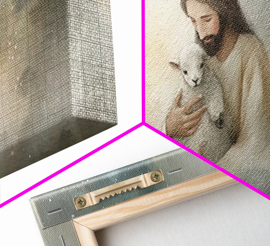 Stars Of His Mercy – Framed Canvas Print – Panoramic Wall Art – Jesus Canvas Art – Christian Art Painting – Christian Gift Ideas – Modern C