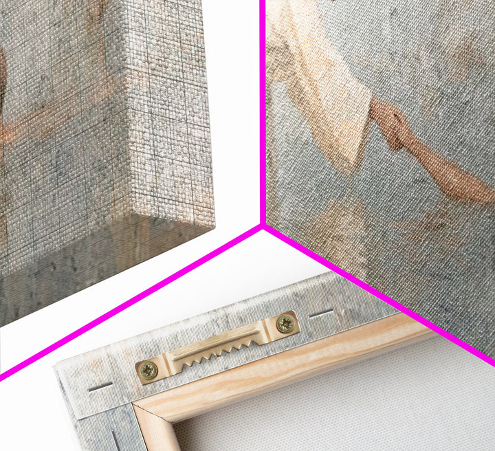 Guiding Hand – Framed Canvas Print – Jesus Painting – Christian Wall Art – Panoramic Painting – Christian Art Canvas – Christian Gift