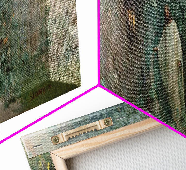 Doorway Of Grace – Framed Canvas Print – Christian Art – Jesus Painting – Panoramic Art – Christian Decor – Christian Gift – Large Christia