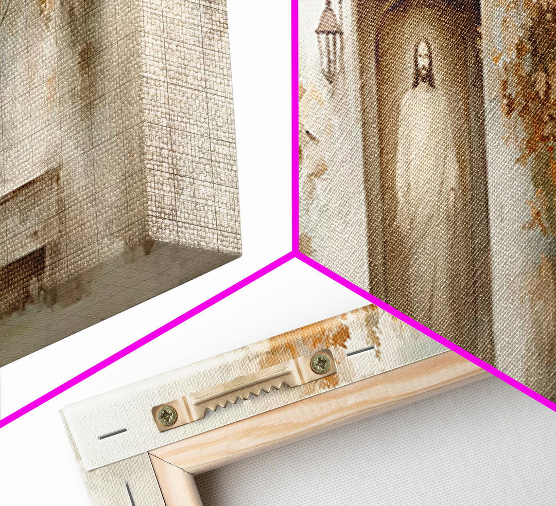 Quiet Shepherd Path, Framed Canvas Print, Christian Art, Jesus Painting, Panoramic Art, Christian Decor, Christian Gift, Large Christian Ar