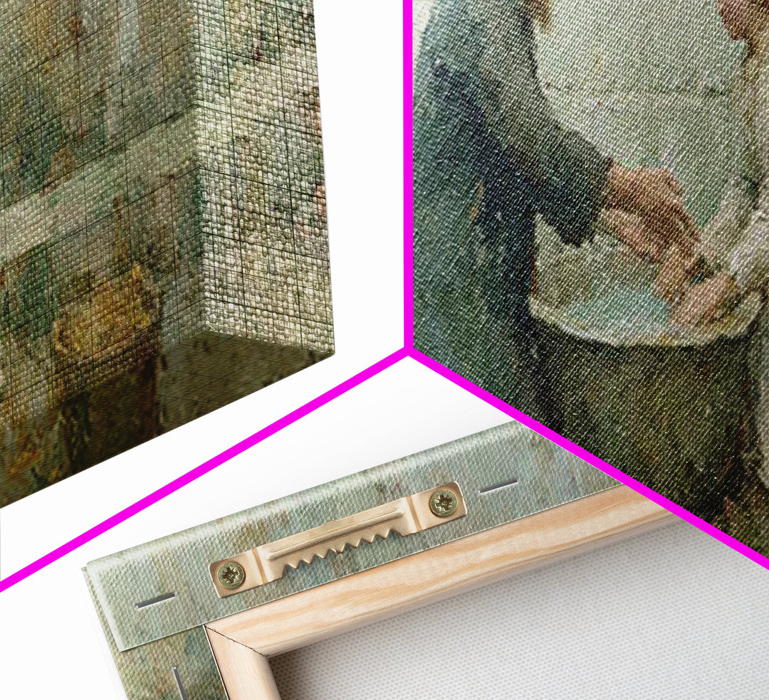 Quiet Acts Of Mercy – Framed Canvas Print – Christian Art – Christian Wall Art – Panoramic Frame – Christian Painting – Jesus Art Print