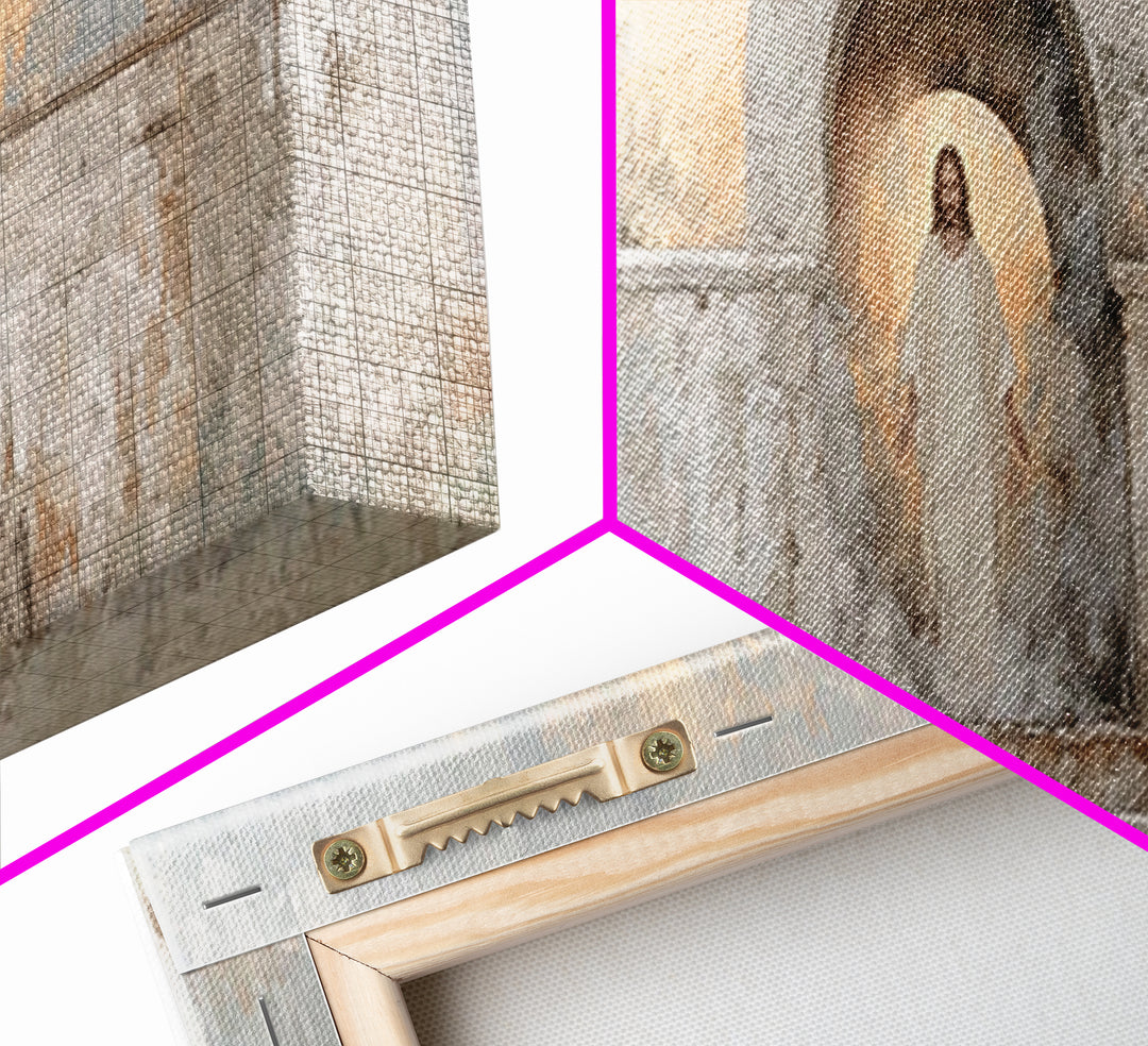 Radiant Salvation, Framed Canvas Print, Panoramic Painting, Christian Art Canvas, Jesus Wall Art, Christian Christmas Art, Christian Decor