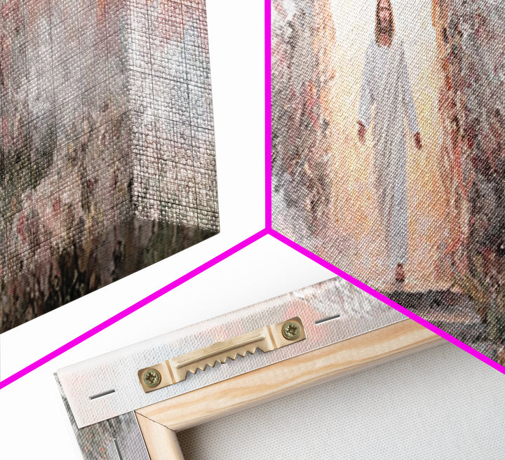Gate Of Glory | Framed Canvas Print | Panoramic Art | Christian Paintings | Christian Art Canvas | Jesus Art Print | Christmas Wall Art